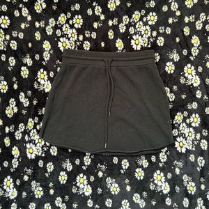 drawstring mini skirt